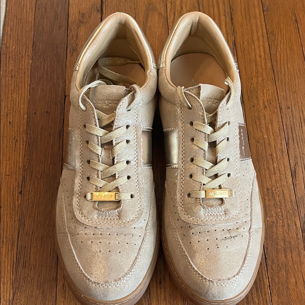 J Slides Gold Women's Sneakers